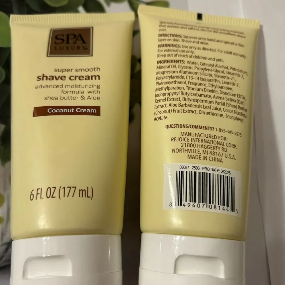 🛍️Coconut Cream Shave Cream - Cream advanced moisturizing formula 6 FLOZ💥